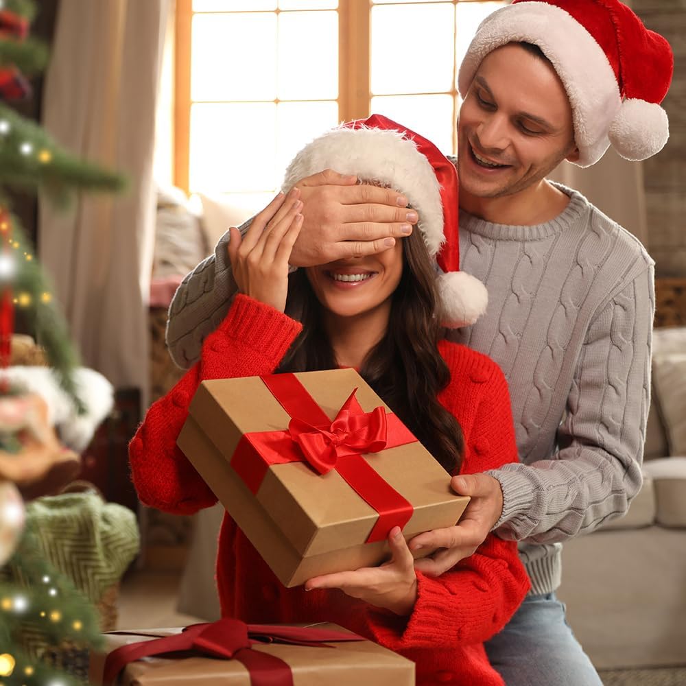 1-1/2" x 100 Yards Satin Ribbon - Dark Gold Silk Ribbon with Spool - Ideal for Gift Wrapping, Floral Bouquets, Crafts, Wedding Party Decorations, Christmas and Sewing Projects