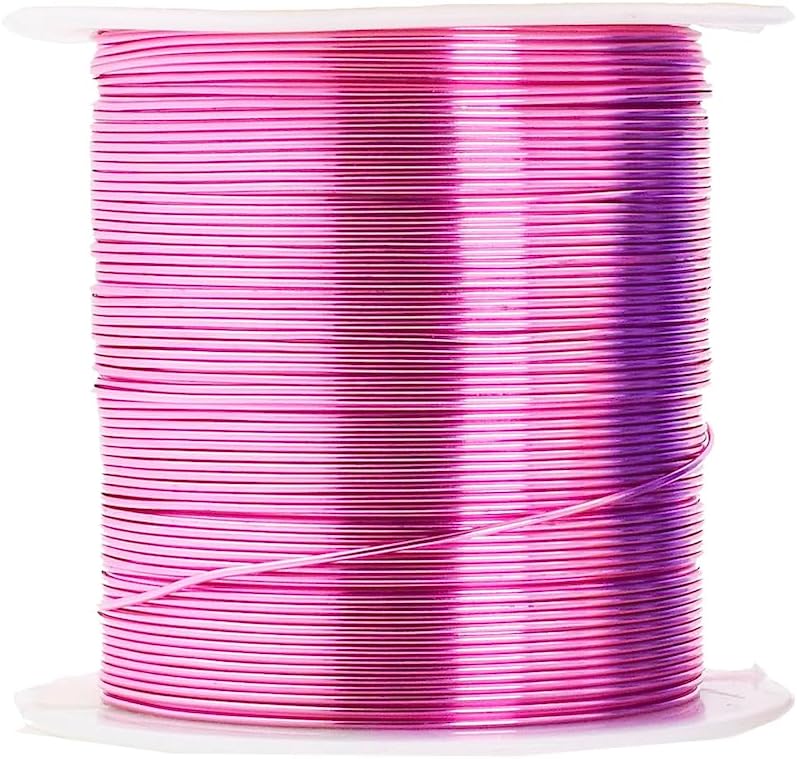 Mandala Crafts 18 Gauge Anodized Aluminum Craft Wire for Jewelry Making - 400 FT Colored Flexible Pastel Wire - Bendable for Bonsai Armature Crafting Sculpting