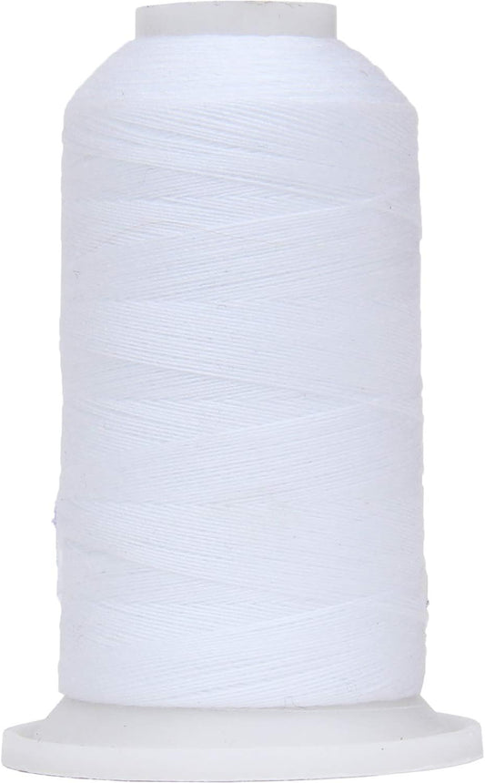 Threadart Polyester All-Purpose Sewing Thread - 600m - 50S/3 - White