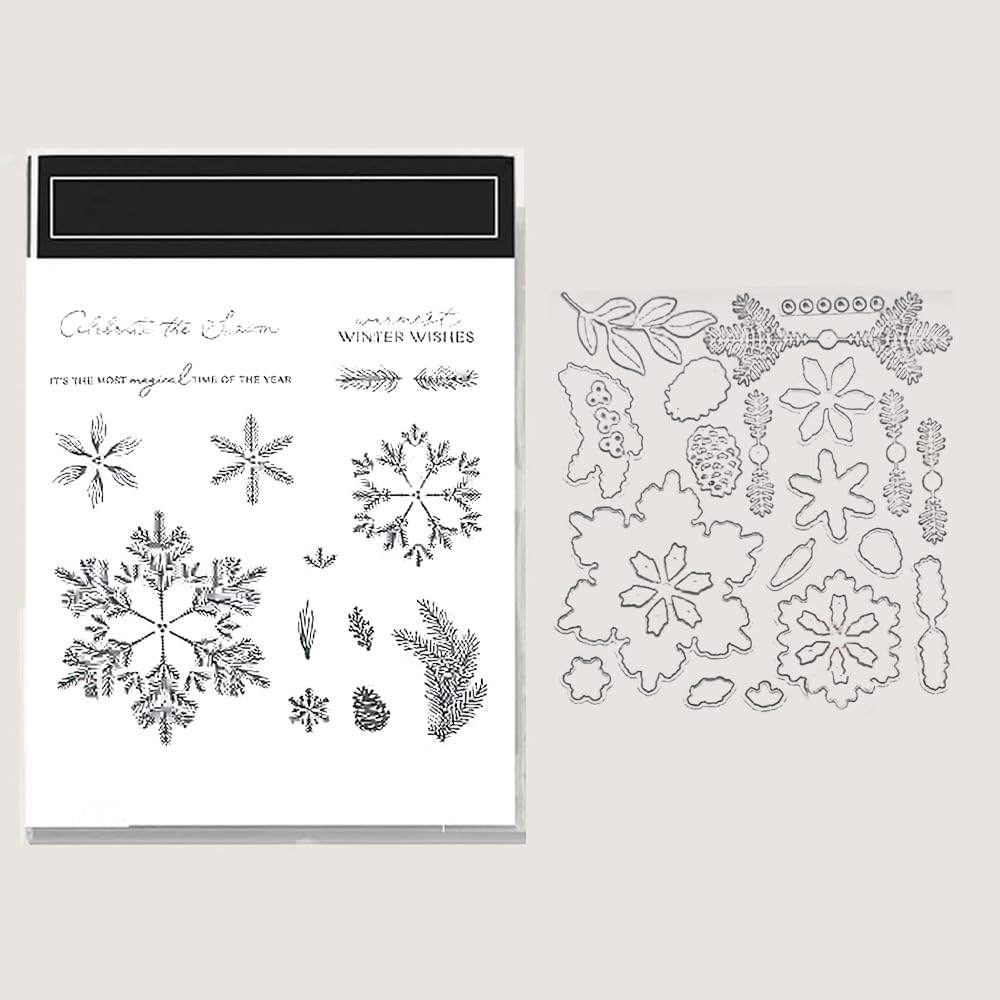 2025-2026 Stamps and Dies for Card Making, Stamps and Dies Set 2025 for Christmas and Halloween, Die Cut DIY Various Festivals Album Scrapbooking Birthdays Greeting Card (M4336)