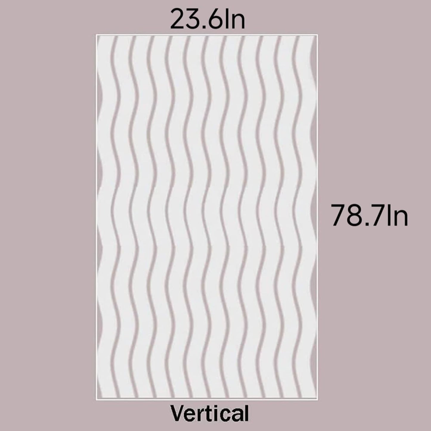 LEMON CLOUD Window Film for Privacy and Light Protection，Non Adhesive Removable Glass Covering Opaque Window Sticker Self Static Cling Vinyl Glass Film for Home Office (23.6 x 78.7 Inch,Wavy)