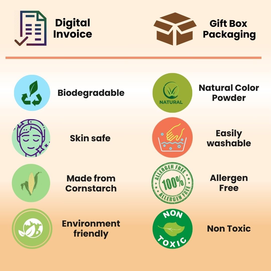 Natural 14‑Color Holi Powder Pack – 14 x 75 gm Washable Non‑Toxic Chalk Color for Fun Runs Festivals Photo Shoots Marathons & Gender Reveals colour wars kids animal photography party gulal