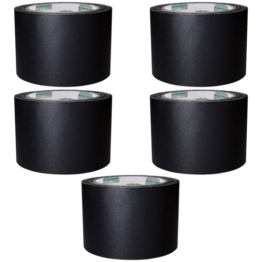 BookGuard 3 Inch Bookbinding Repair Cloth Tape, Black Book Spine Tape, 15 Yards Per Roll - Case of 5