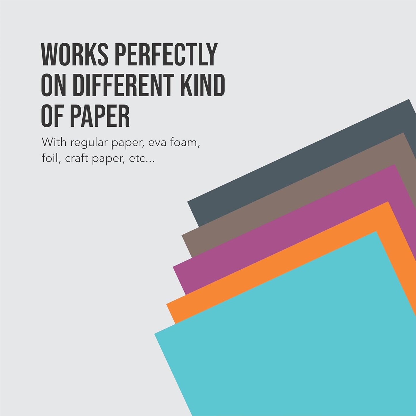 1 3/8 Inch Square Punch, Hole Punch Shapes, Paper Punch Set for Scrapbooking Festival Paper Greeting Card DIY Albums Photos (Classic White)