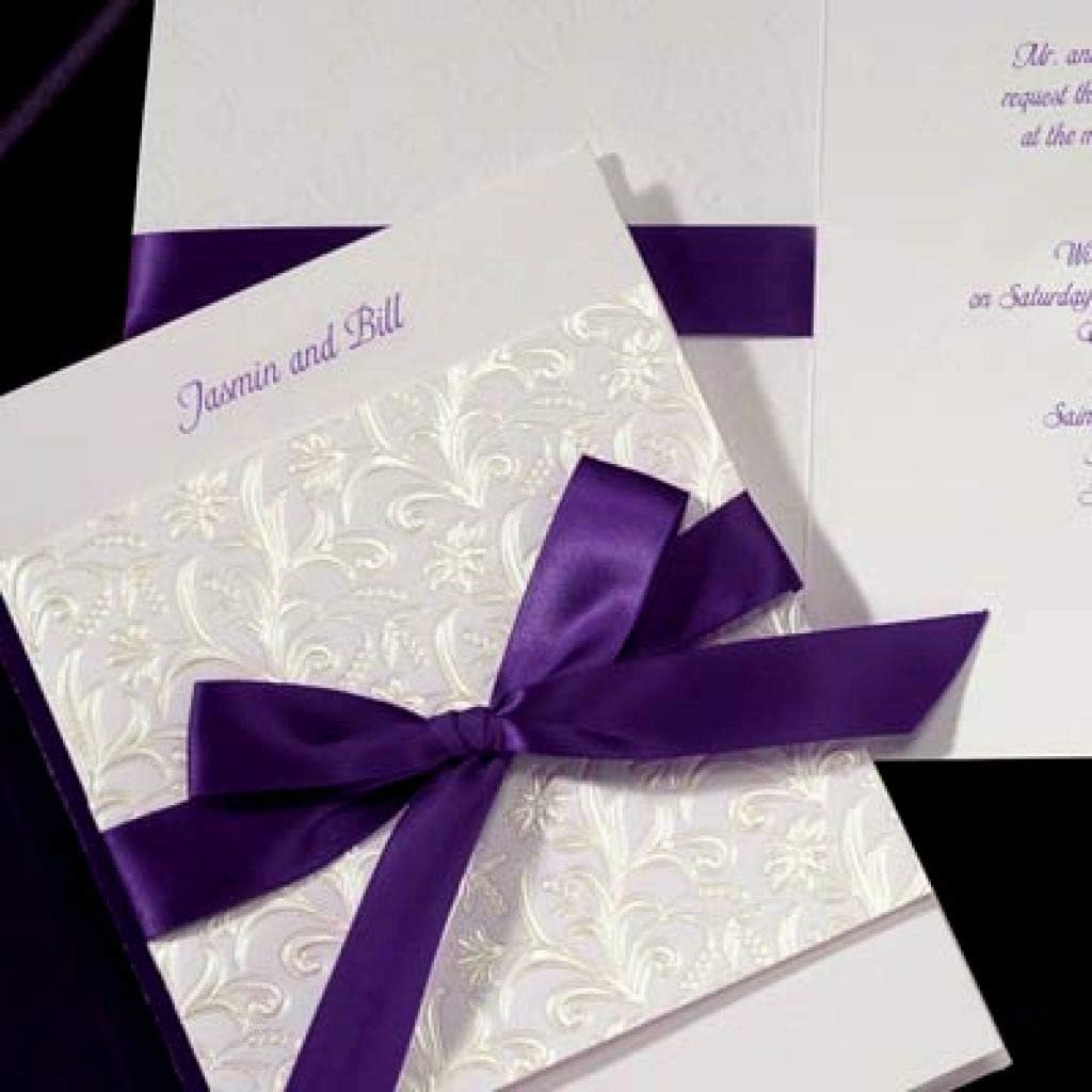 YAMA Purple Double Face Satin Ribbon - 7/8 Inch 25 Yards Purple Silk Ribbons for Crafts Gift Wrapping Wreaths