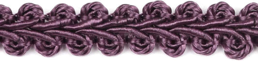 BEL AVENIR Braid Trim 1/2 inch 13.6 Yards French Gimp Basic Sewing Polyester DIY Crafts Costume Home Decorative (Dark Purple)