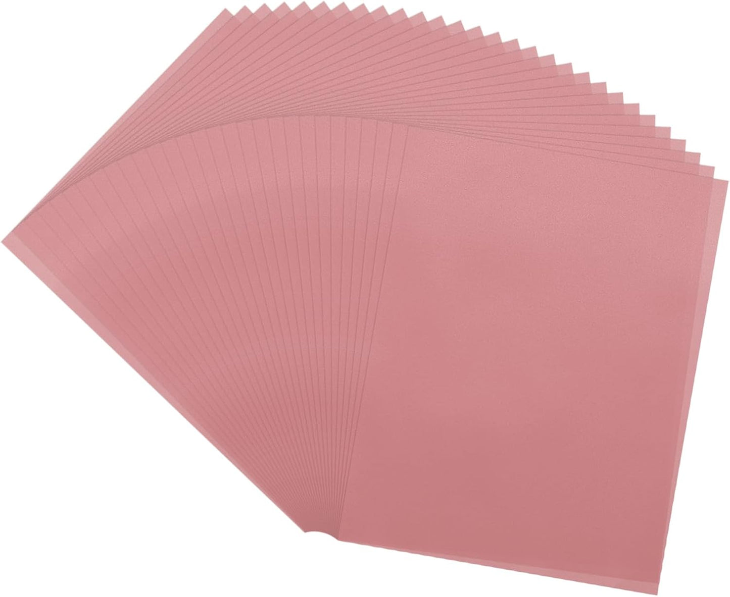 MECCANIXITY 60 Sheet Colored Vellum Paper 8.5" x 11", 100gsm Translucent Printable Vellum Sheets for Printing Wedding Invitations Inkjet Laser Printer, Pink
