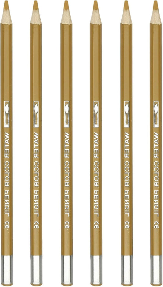 PATIKIL Watercolor Pencil, 6Pcs Water Soluble Pencils for Blending, Coloring, Sketch Drawing, Painting, Bright Orange