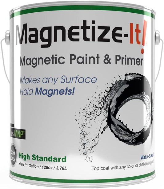 Magnetize-It! Magnetic Paint & Primer (Water Based) - High Standard 1 Gallon, MIHYD-2278