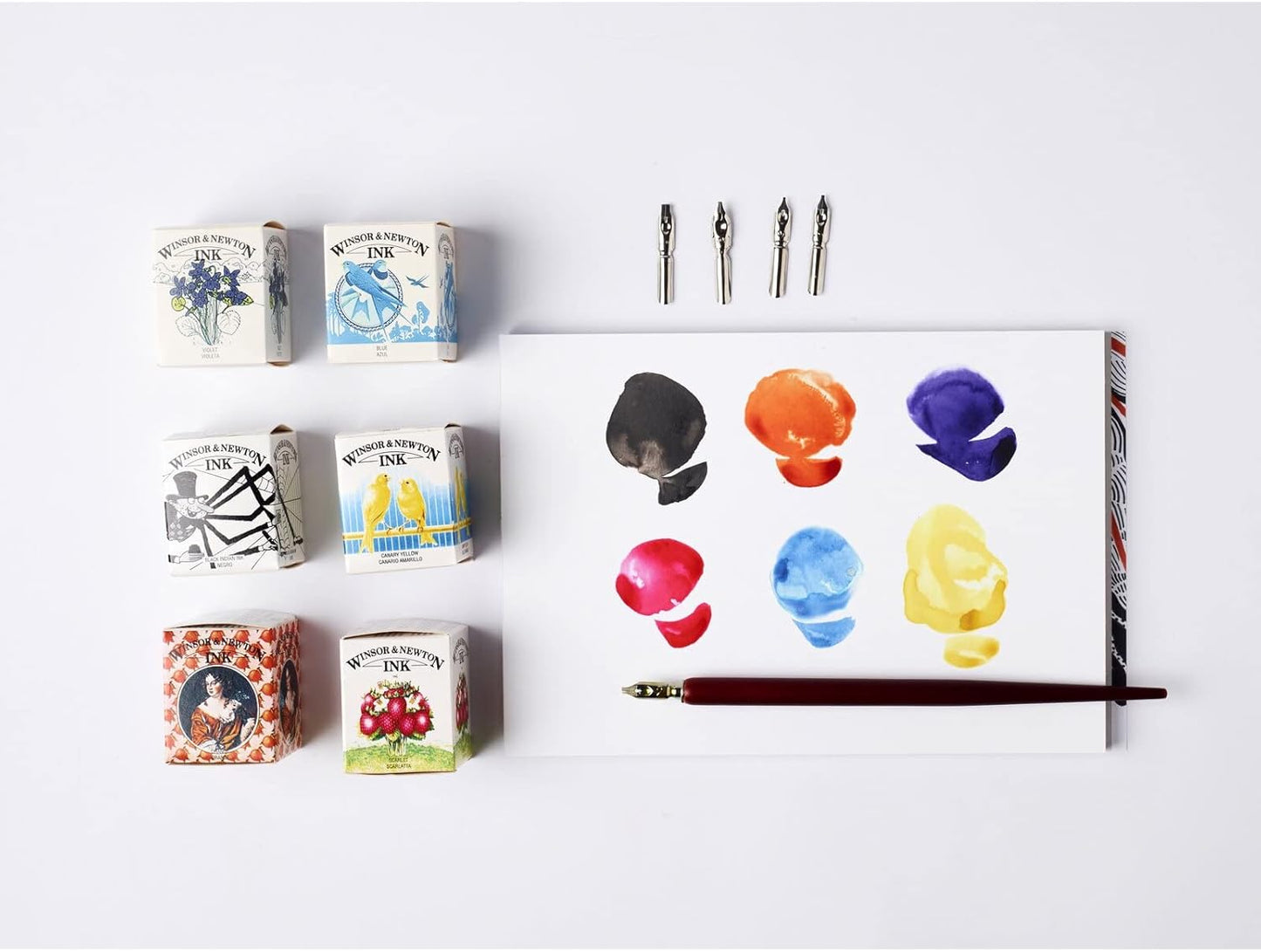 Winsor & Newton Collection Drawing Ink Set, Set of 8, Henry Collection