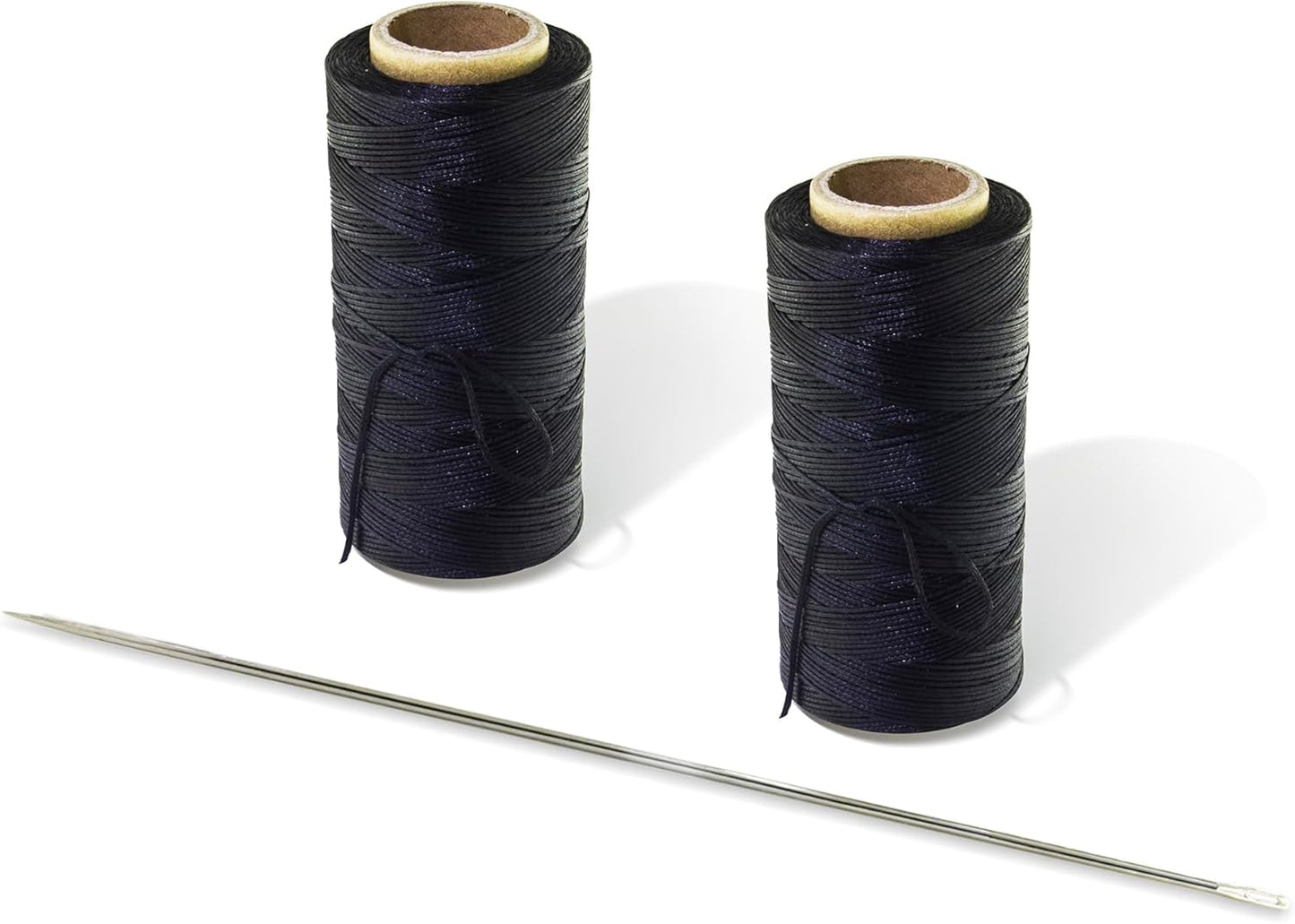 12" Upholstery Large Eye Long Needle Apply to Home or Work Hand Sewing Tapestry Embroidery (12 inch + 2 Leather)
