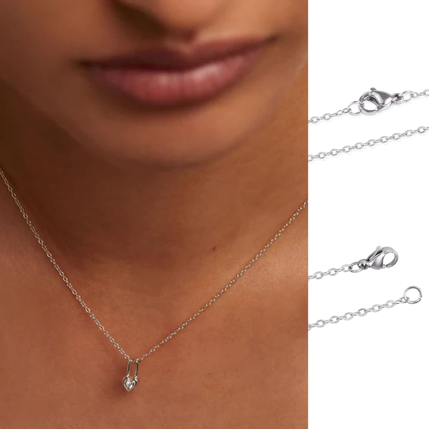 Wholesale 12 PCS Stainless Steel Flat Cable Chain Link Necklace Chains Bulk for Jewelry Making (20 Inch(2MM))