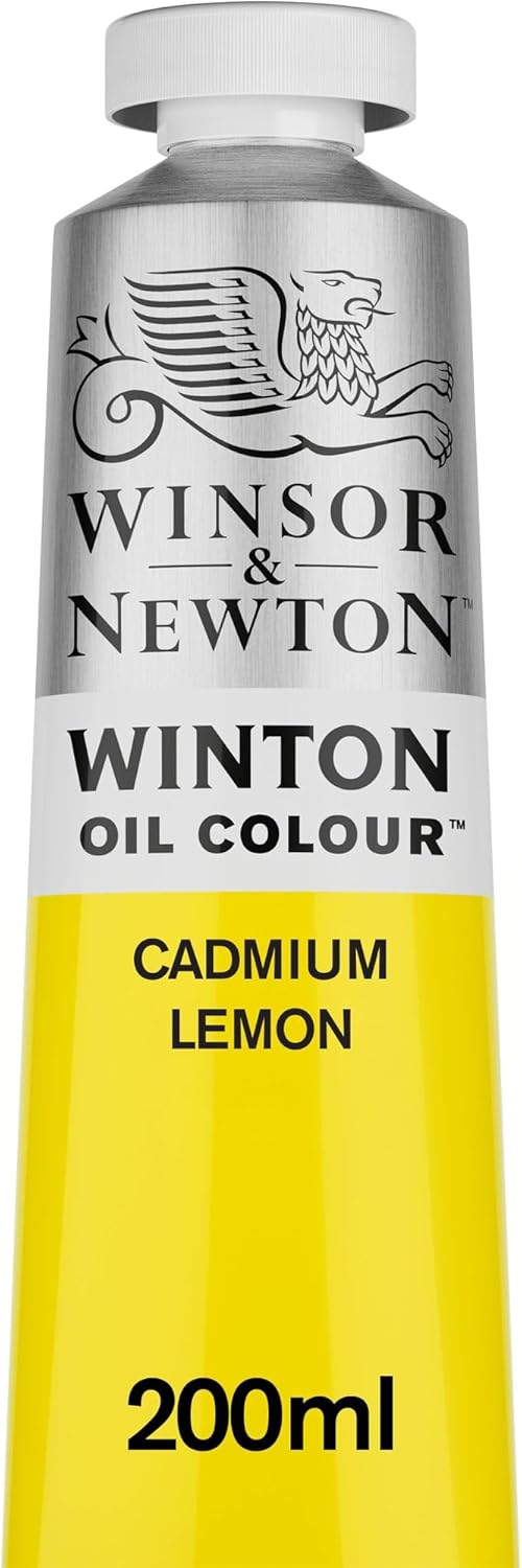 Winsor & Newton Winton Oil Color, 200ml (6.75-oz) Tube, Cadmium Lemon