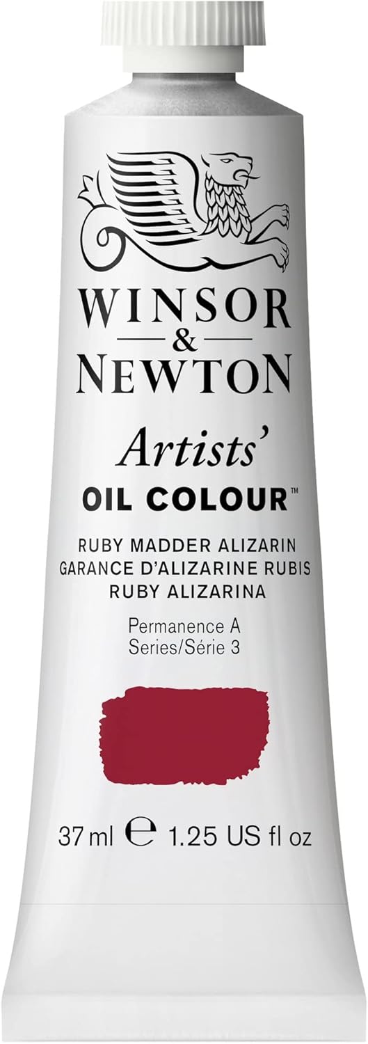 Winsor & Newton Artists' Oil Color, 37ml (1.25 oz) Tube, Ruby Madder Alizarin