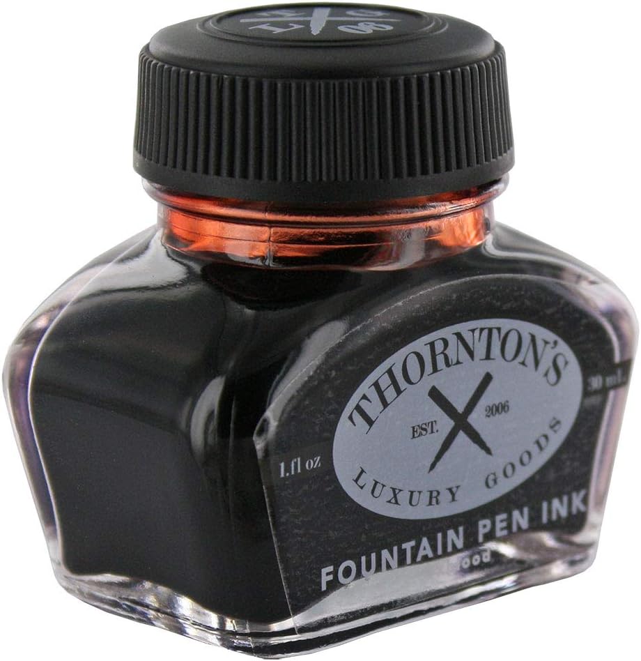Thornton's Luxury Goods Premium Fountain Pen Ink Bottle 30ml - Oxblood | Smooth Effortless Flawless Writing | Suitable for All Brand and Calligraphy Pens | Office Supplies | International Standard