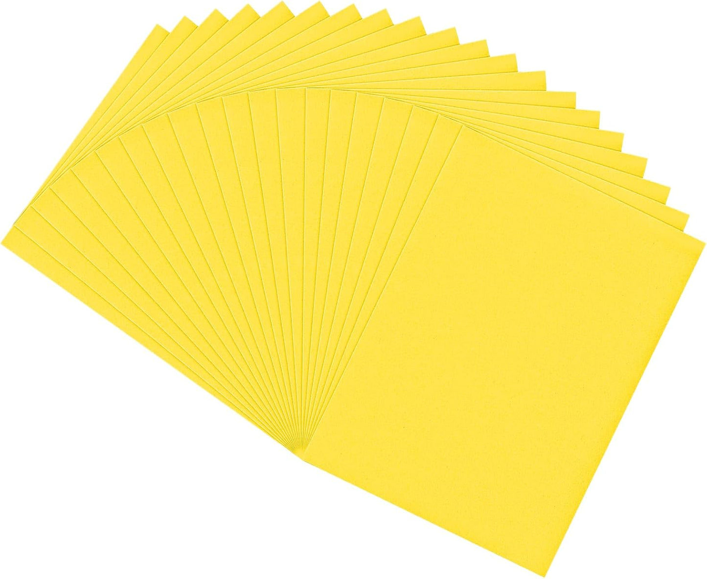 20 PCS EVA Foam Sheets DIY Handcraft Materials 1mm Thick 15.7 x 11.8 Inches Yellow EVA Foam Papers for Arts and Crafts
