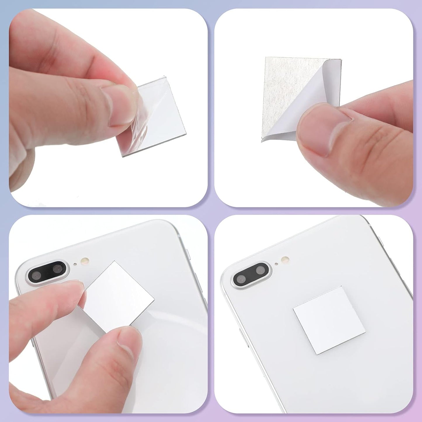 Jetec 50 Pieces Mini Size Square Mirror Adhesive Small Square Craft Mirror Tiles for Crafts and DIY Projects Supplies Home Decoration(1 x 1 Inch)