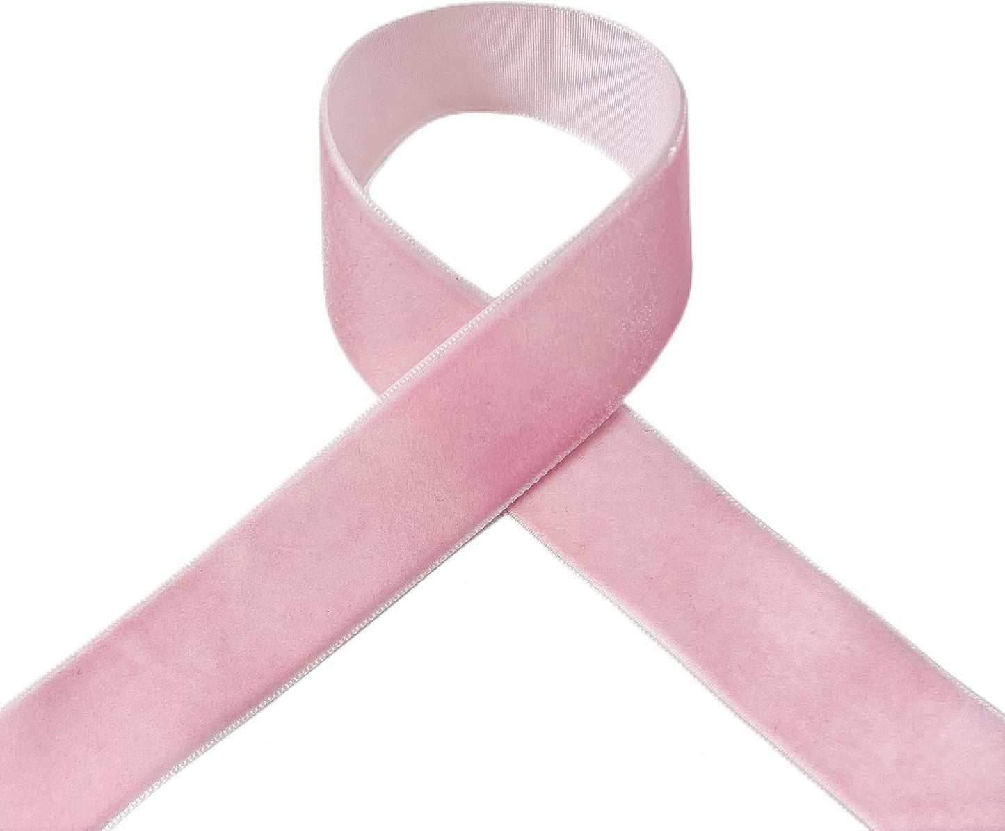 Vintage Pink Velvet Ribbon, 1 Inch X 25Yd