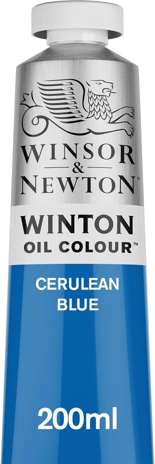 Winsor & Newton Winton Oil Color, 200ml (6.75-oz) Tube, Cerulean Blue