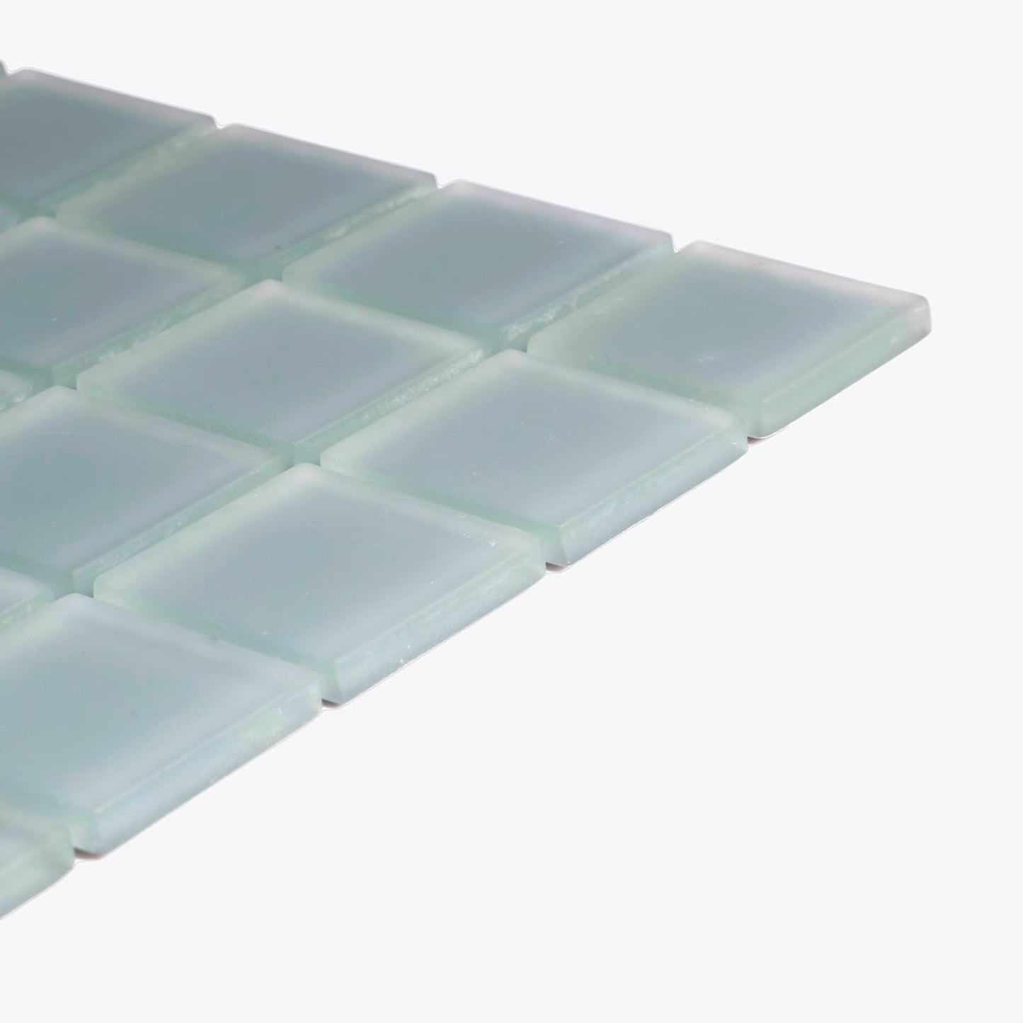 1"x1" Chic Gray Matte Finished Glass Mosaic Tile (9.67 Sq ft- Box of 10 Sheets)