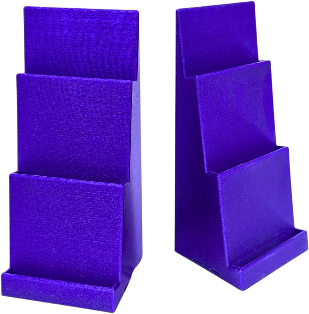 Magnetic Card Holder Stadium Displays - Galaxy Purple (2 Pack), Compatible with Ultra Pro Protectors - Trading Card Holder - Card Stand - Sports Card Display