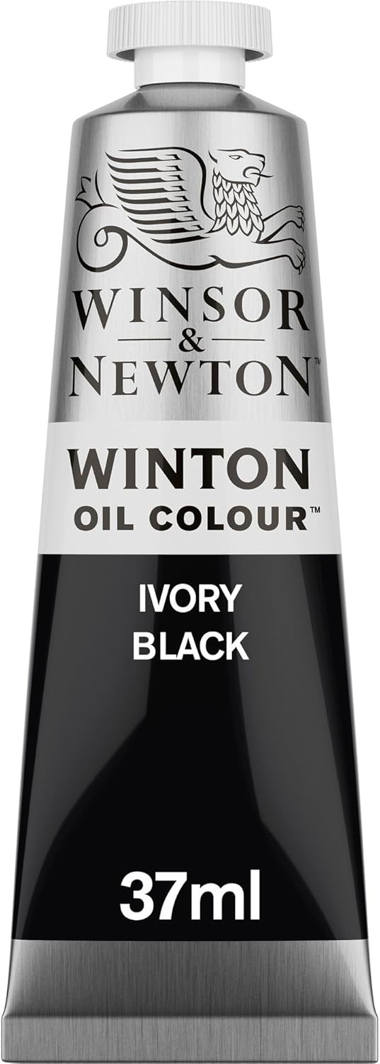 Winsor & Newton Winton Oil Color, 37ml (1.25-oz) Tube, Ivory Black