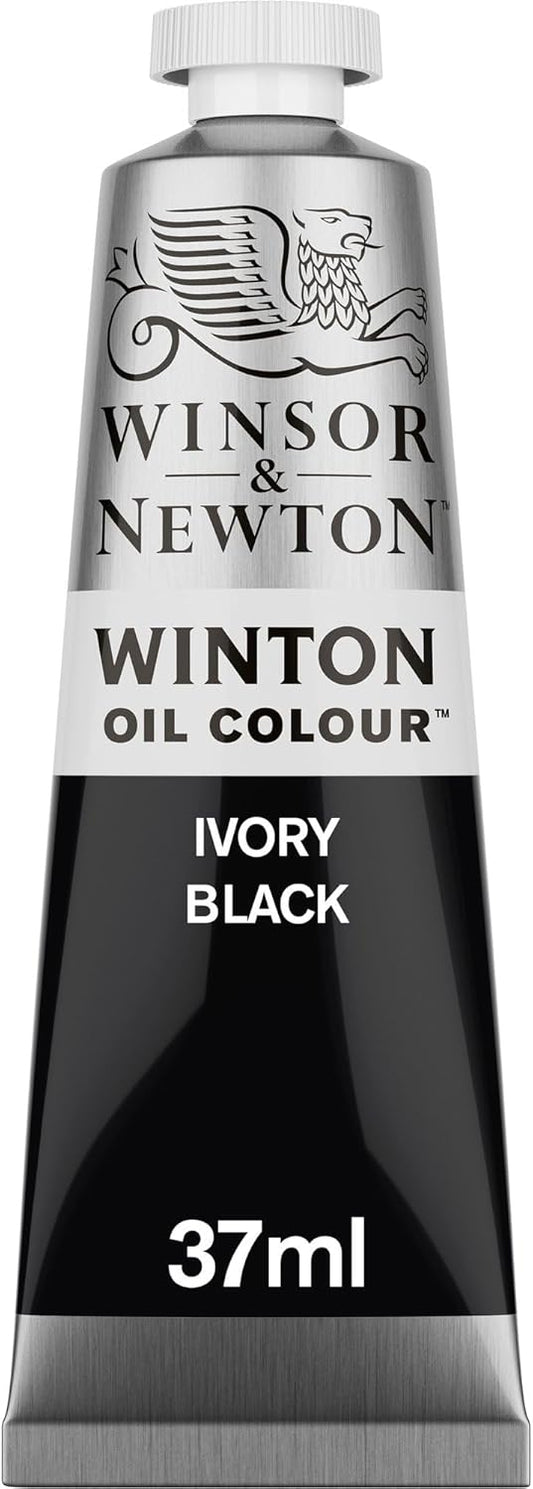 Winsor & Newton Winton Oil Color, 37ml (1.25-oz) Tube, Ivory Black