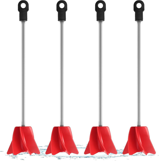 Loosh 4 Pcs 11 Inch Paint Stirrer for Drill, Paint Mixer Attachment, Helix Epoxy Mixer for Concrete Resin Silicone Stirrer Paddle Works with Most Drills