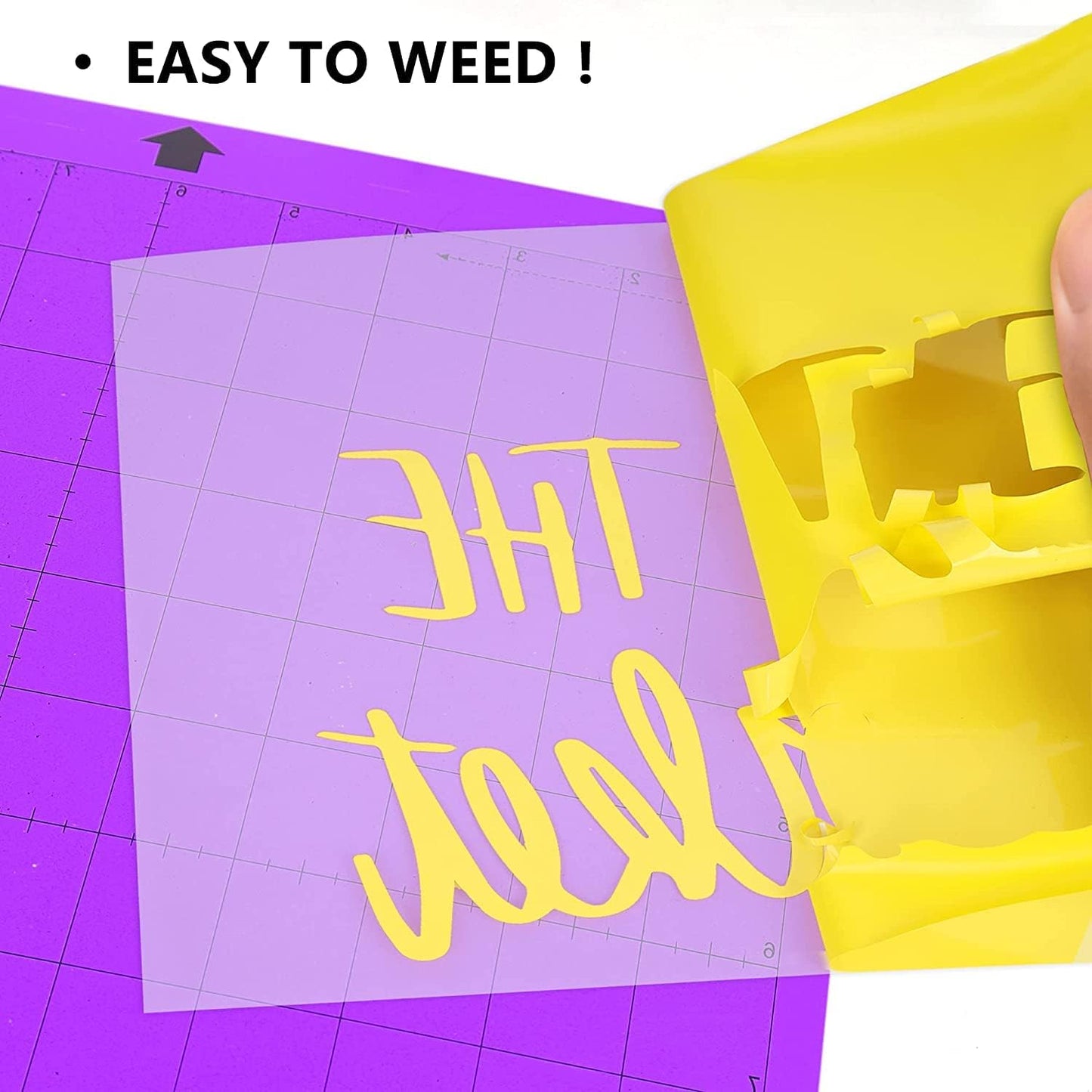 HTV Iron on Vinyl 12Inch by 25ft Roll Heat Transfer Vinyl for T-Shirt HTV Vinyl Rolls for All Cutter Machine - Easy to Cut & Weed for Heat Transfer Design (25ft, Yellow)