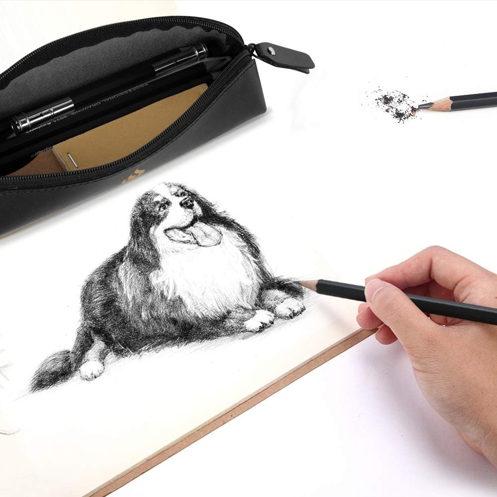 Heshengping, Sketching and Drawing Pencils Set-26pcs,Art Supplies Drawing Kit,Graphite Charcoal Professional Pencils Set, Adults Beginners Artist