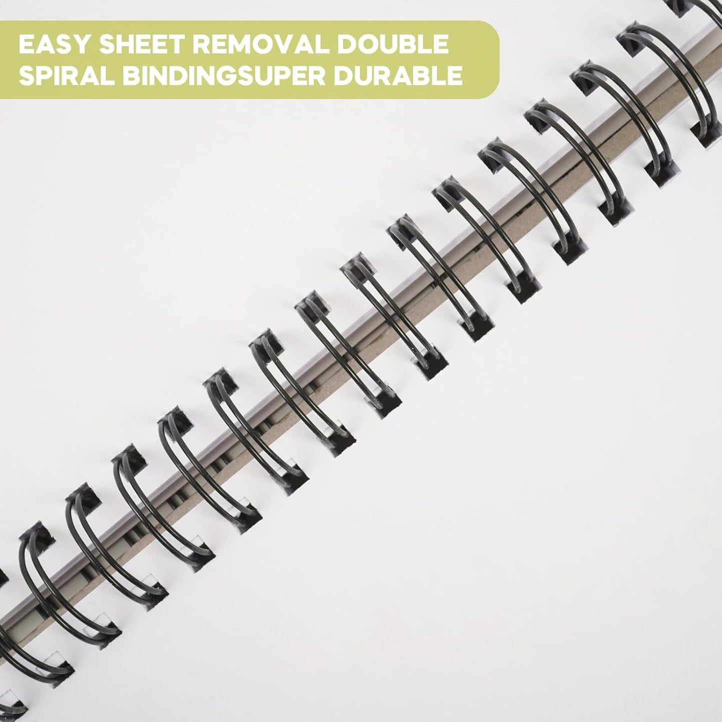 CONDA 9"x12" Double-Sided Hardbound Sketchbook, 60 Sheets, Heavyweight Hardcover Sketchbook, Spiral Sketch Pad, Durable Acid Free Drawing Paper for Drawing Painting