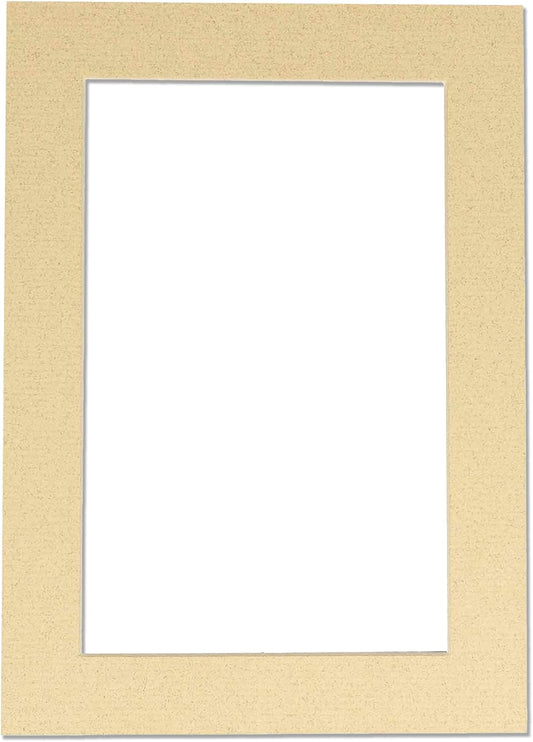 11x14 Mat for 8.5x11 Photo - Precut Tan Picture Matboard for Frames Measuring 11 x 14 Inches - Bevel Cut to Display Art Measuring 8.5 x 11 Inches - Acid Free ONE MAT with Backing Board & Clear Bag