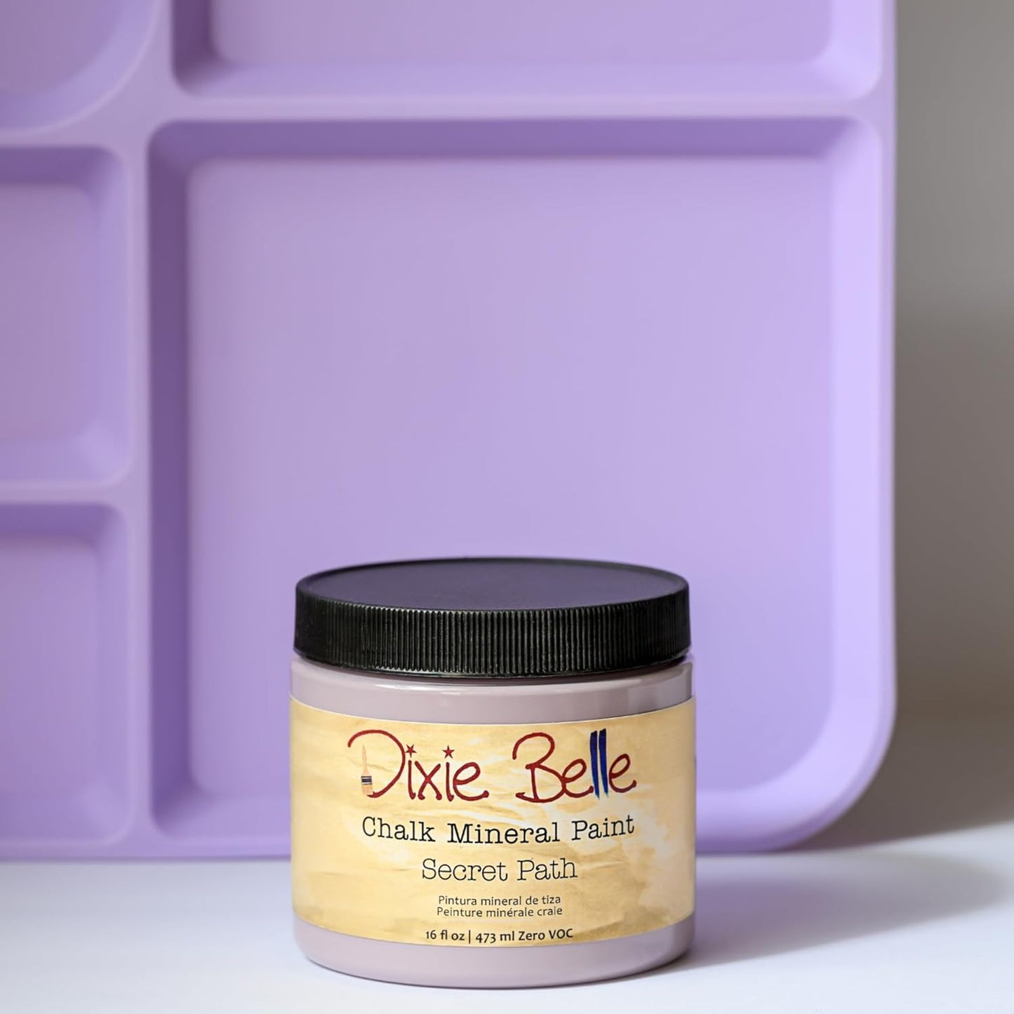 Dixie Belle Paint Company Chalk Finish Furniture Paint – Secret Path (1 Gallon / 128oz) – Matte Dusty Lilac Chic Chalk Mineral DIY Furniture Paint
