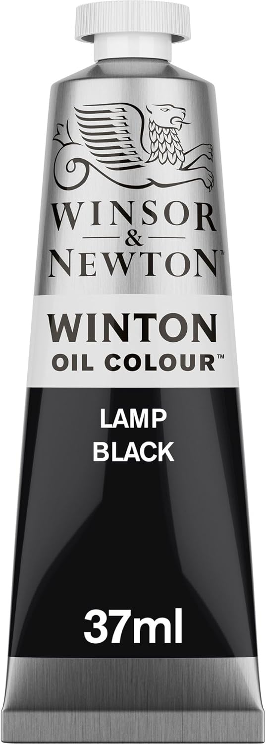 Winsor & Newton Winton Oil Color, 37ml (1.25-oz) Tube, Lamp Black