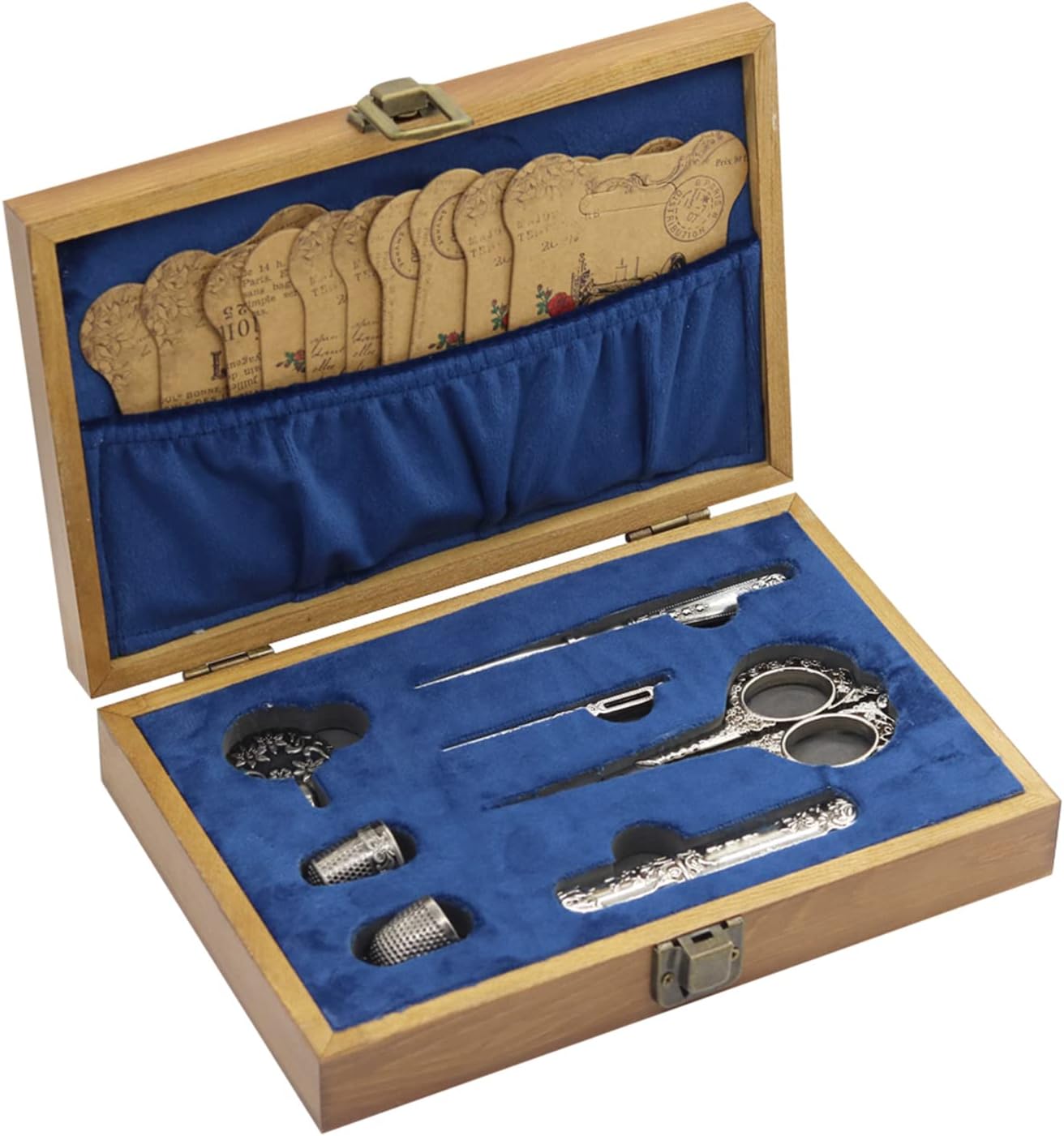 Vintage Embroidery Scissors Set, European Style Stainless Steel Sewing Tools for Sewing, Craft, Art Work, Needlework, Silver