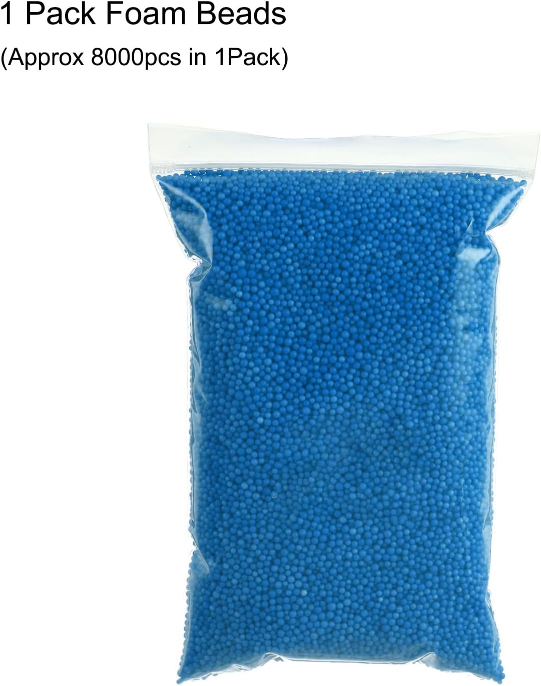 MECCANIXITY Foam Beads Foam Balls 2-3mm for Wedding and Party Decorations, Tiny Packing Balls, Arts DIY Crafts Supplies (Lake Blue,1 Pack Approx 8000pcs)