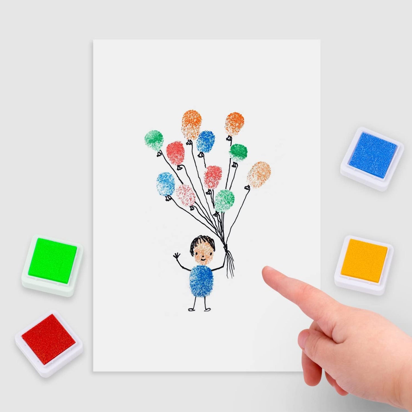 Ink Pad, 12 Colors Washable Stamp Pad for Kids…