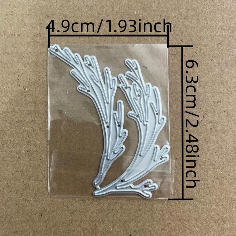 Lapoo Flowers Metal Cutting Die for Scrapbooking - Durable, Cut Stencils for DIY Scrapbook Photo Album Decorative Paper Card, Card Making Supplies, Embossing (2 Types of Wreath 2.5 x 1.9 in)