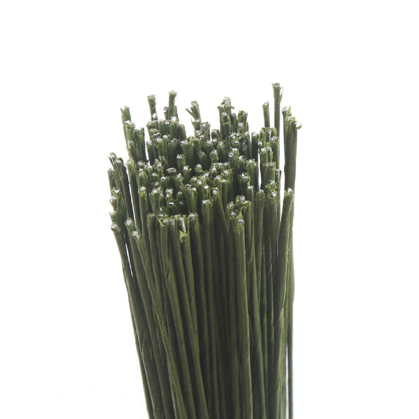 CCINEE 22 Gauge Dark Green Floral Wire Stem for Flower Arrangement Craft Supply,16 Inch,150PCS