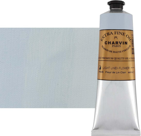 Charvin Extra Fine Oil Paint, Linen Flower Light 150 ml - Triple-Milled, Rich Texture, Poppy Oil-Based, Light-Fast, Handmade, Archival Quality