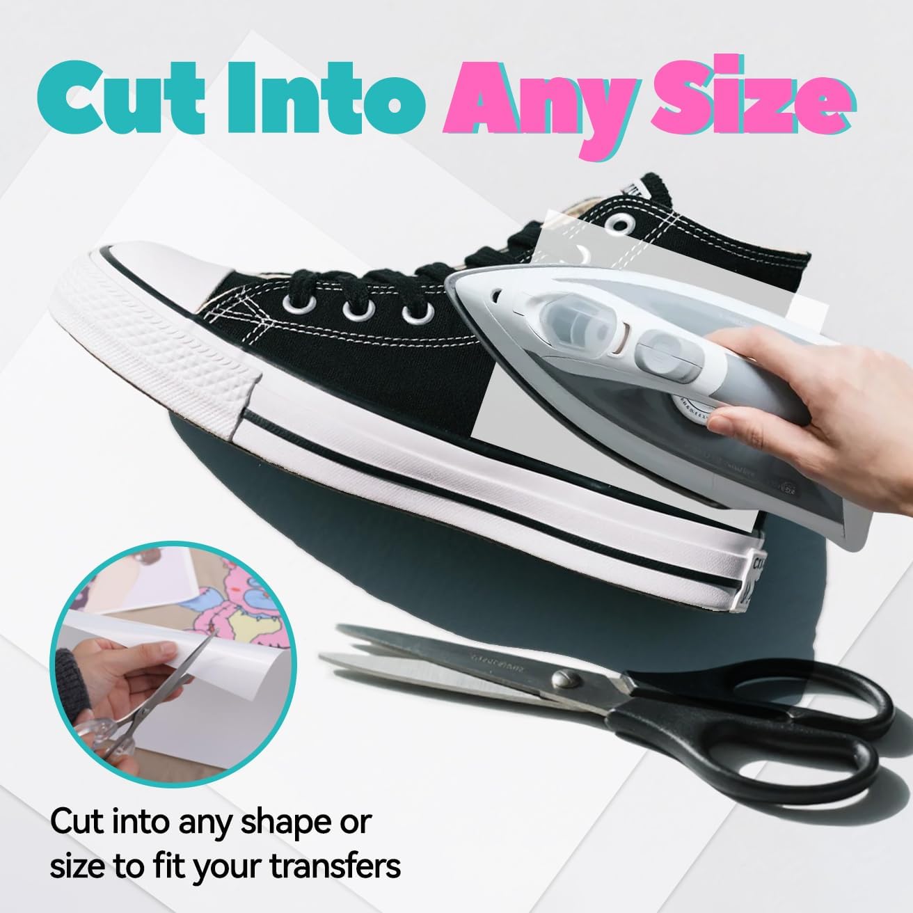 Lovein Pinkie Non-Stick Teflon Paper for Heat Press Transfer Sheet(10 Sheets, 8.5x11) Reusable Heat Resistant Perfect for Heat Transfer Paper of Crafting Needs