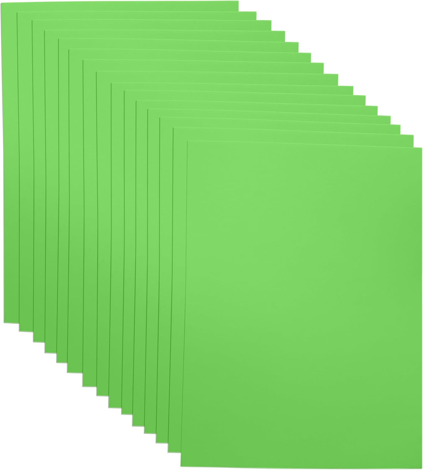 Light Green EVA Foam Sheets for Crafts, 9 x 12 Inch, 2mm Thickness, 15 Pack – Ideal for DIY Arts and Crafts, Foam Paper for Kids, Cosplay and Costumes