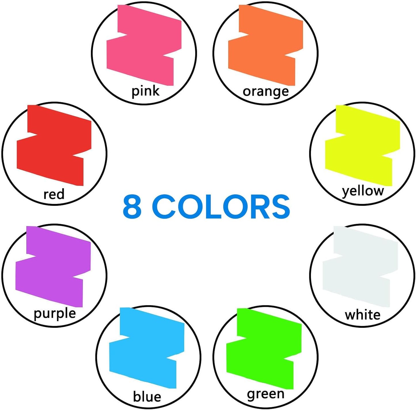 Liquid Chalk Markers Erasable,8 Colours Window Markers,6mm Reversible Tip,Zero Dust,Non-toxic,Quick Drying,for Blackboards,Glass,Cars,Restaurant Menu