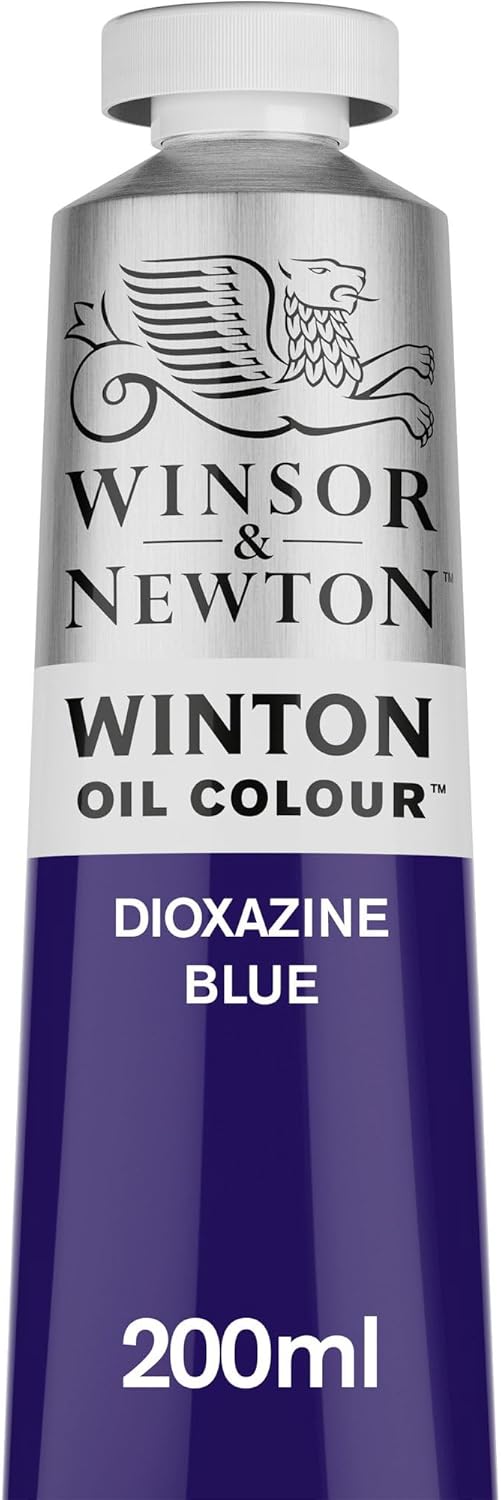 Winsor & Newton Winton Oil Color, 200ml (6.75-oz) Tube, Dioxazine Blue
