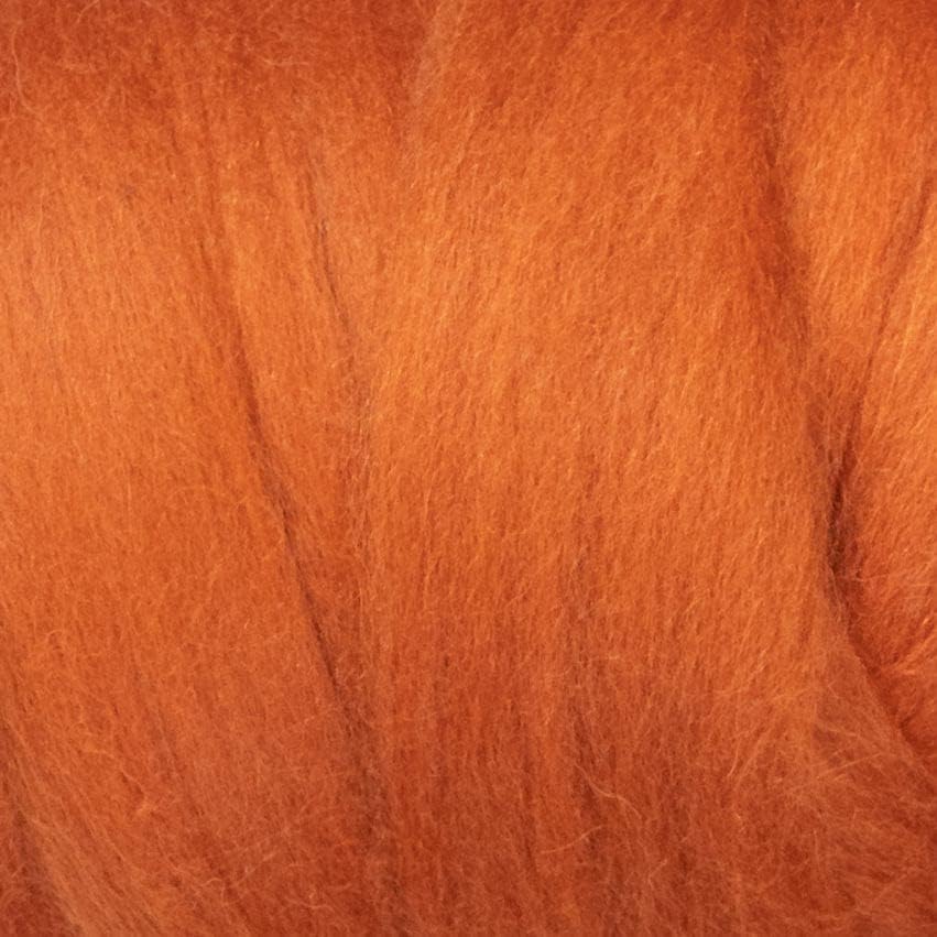Kondoos Colored Natural Wool roving, 1 lb. Best Wool for Needle Felting, Wet Felting, handcrafts and Spinning. (ocher, 1 lb)