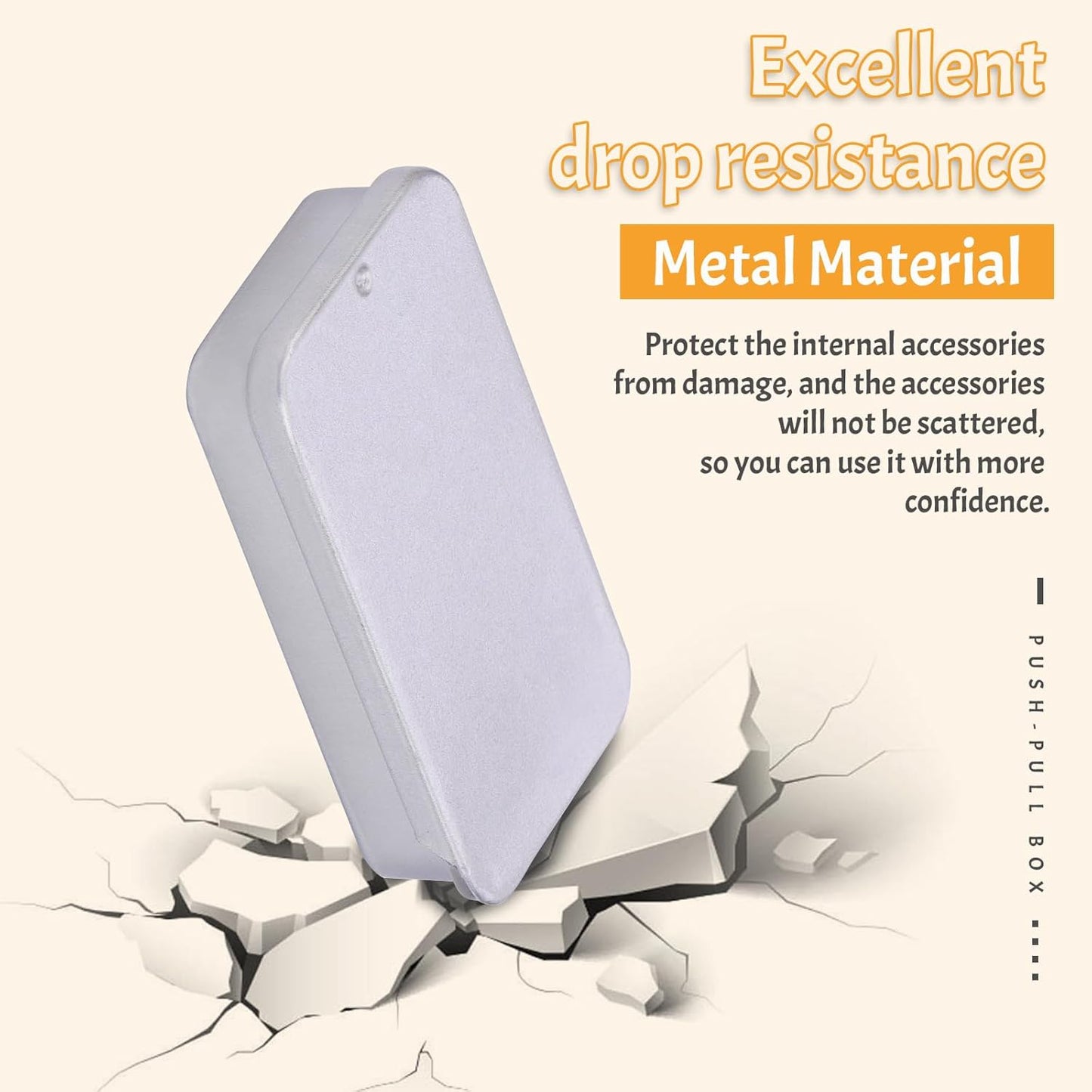 Jmuiiu Triangle Metal Stitch Markers, 50Pcs Metal Colorful Crochet Stitch Markers for Knitting Crocheting Clothing Tag Diy Craft Project with Storage Box