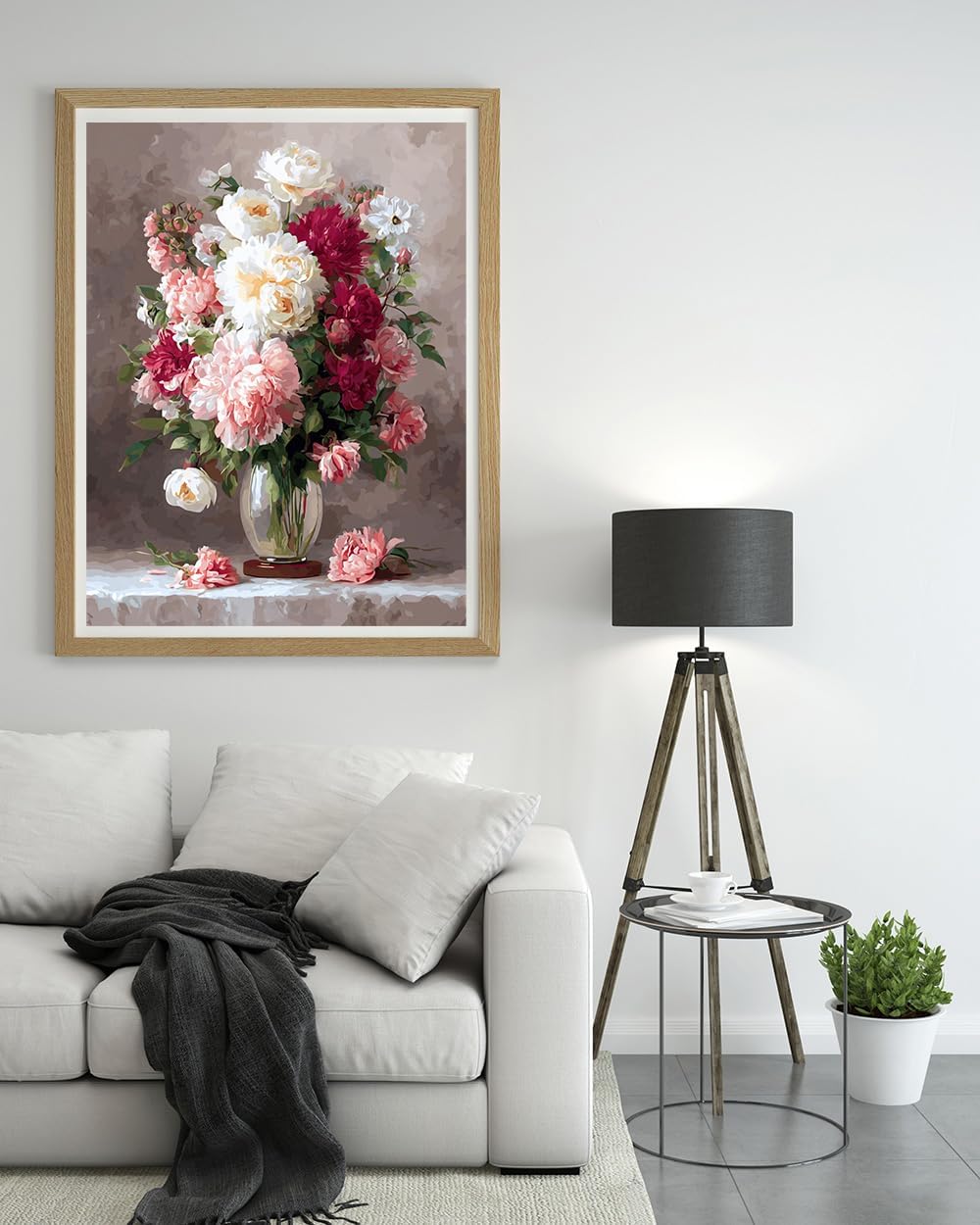 Moohue 14 ct Counted Cross Stitch Kits for Adults Flowers Cross Stitch Patterns Stamped Printed Cross Stitch Kits (Flowers 16)