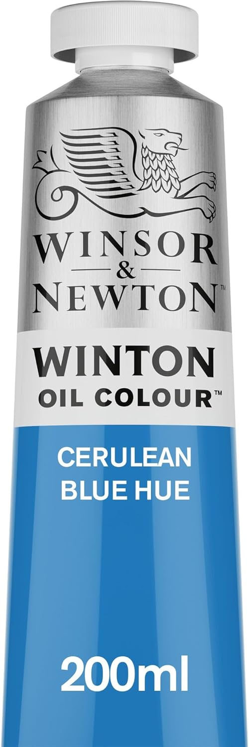 Winsor & Newton Winton Oil Color, 200ml (6.75-oz) Tube, Cerulean Blue Hue