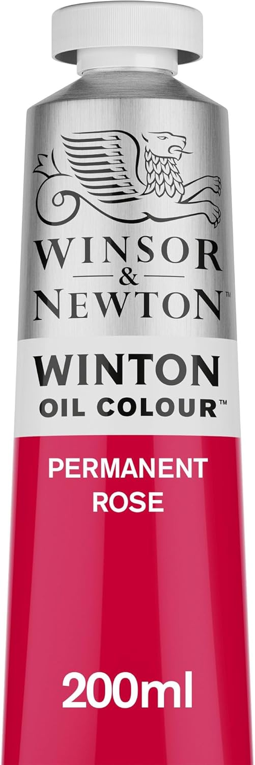 Winsor & Newton Winton Oil Color, 200ml (6.75-oz) Tube, Permanent Rose