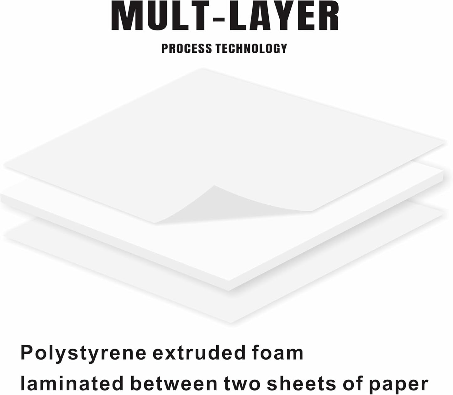 12 Pack Foam Core Board, ZJCEASER 12 x 16 White Poster Board, 3/16" Thickness Sign Board Craft Foam Sheet for Signboards, School Projects, University Displays, College Events, Arts & Crafts, Framing